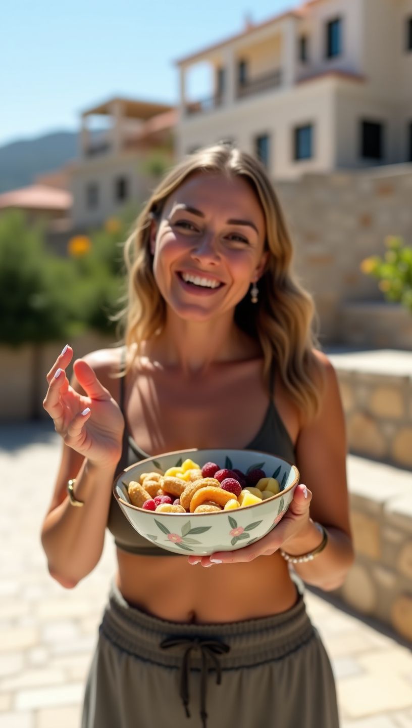 Μέλι θυμαριού που στάζει από κουτάλι σε ξύλινη επιφάνεια.